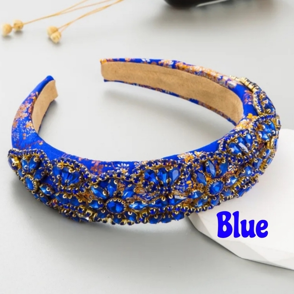 Rhinestone Headbands Elegant Baroque Style - Picture 10 of 15